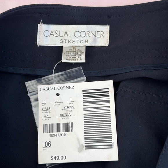 Casual Corner Black Wide Leg Pants # #A2 - Picture 3 of 8